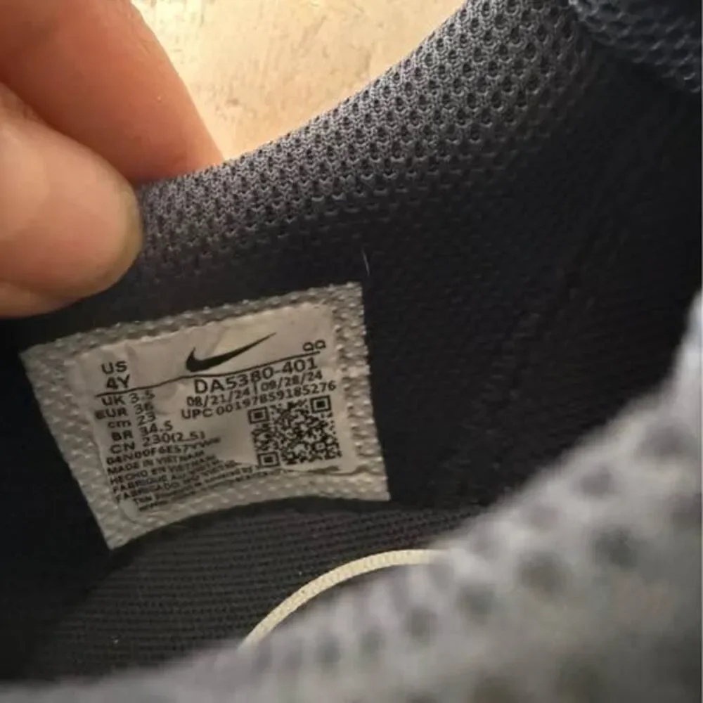 Nike Court Legacy Canvas Navy Blue Gum Sole 4Y